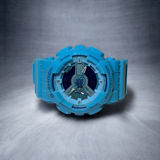 Casio G-Shock GA-110 Sky Blue – Shock Resistant, 200M Water Resistant