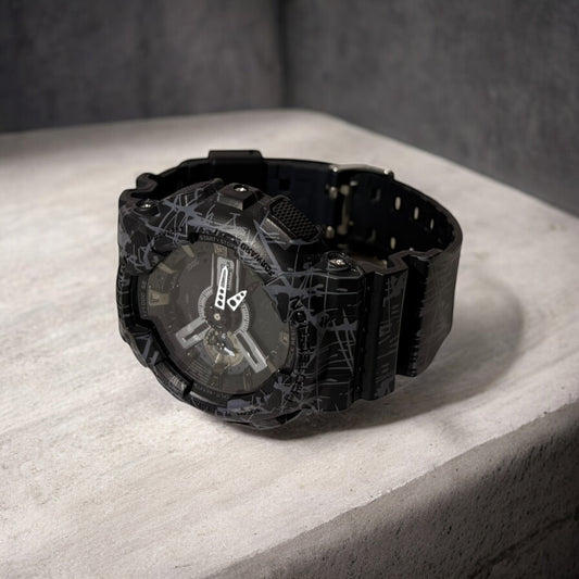 Casio G-Shock GA-100 Urban Camo Black/Gray – Shock Resistant, 200M Water Resistant