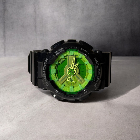 Casio G-Shock GA-110 Green Core Edition – Shock Resistant, 200M Water Resistant