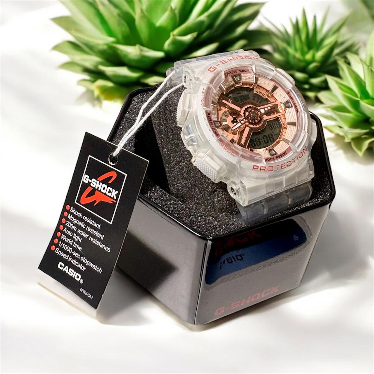 Casio G‑SHOCK GA-110SKE-8A-Transparent Skeleton Rose Gold