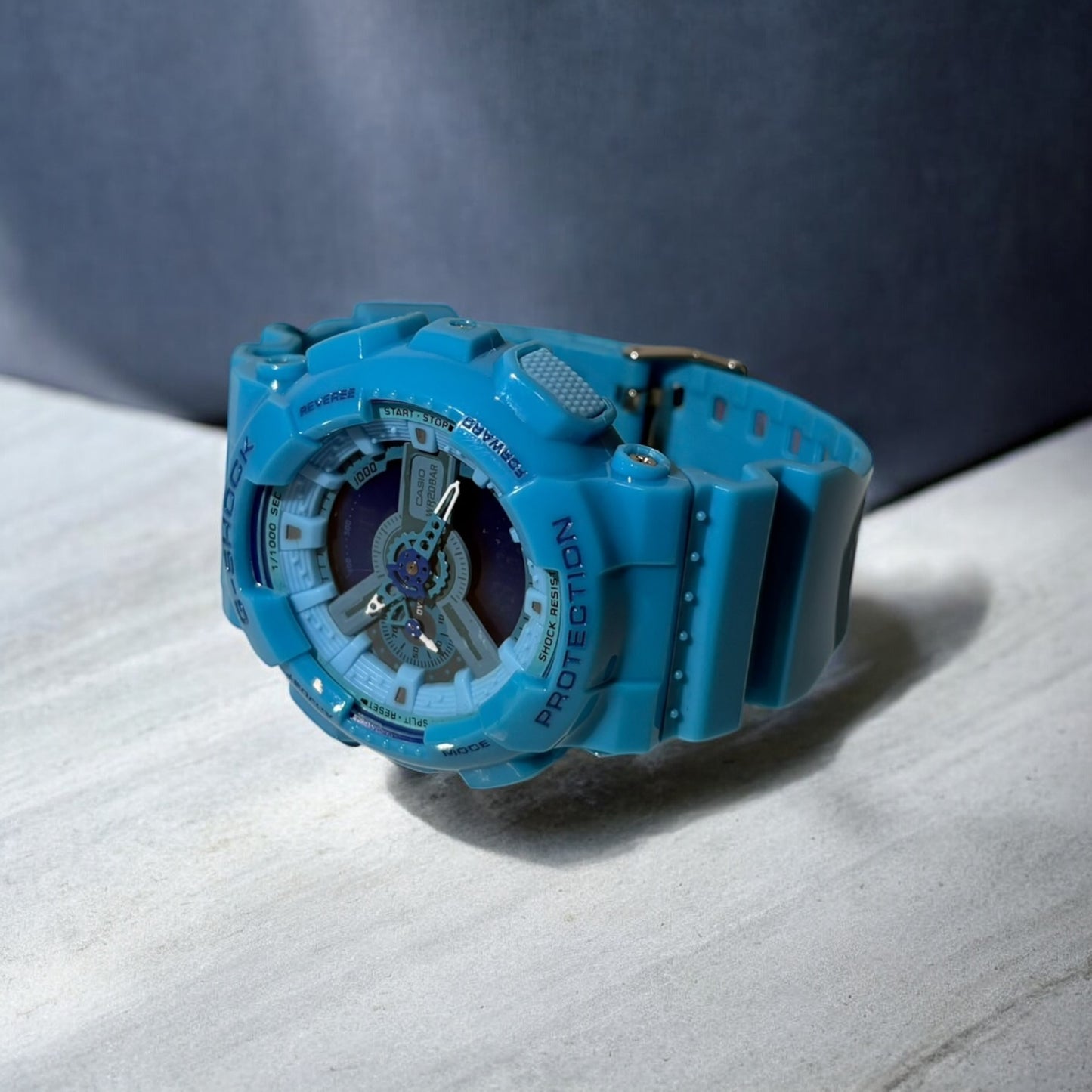 Casio G-Shock GA-110 Sky Blue – Shock Resistant, 200M Water Resistant