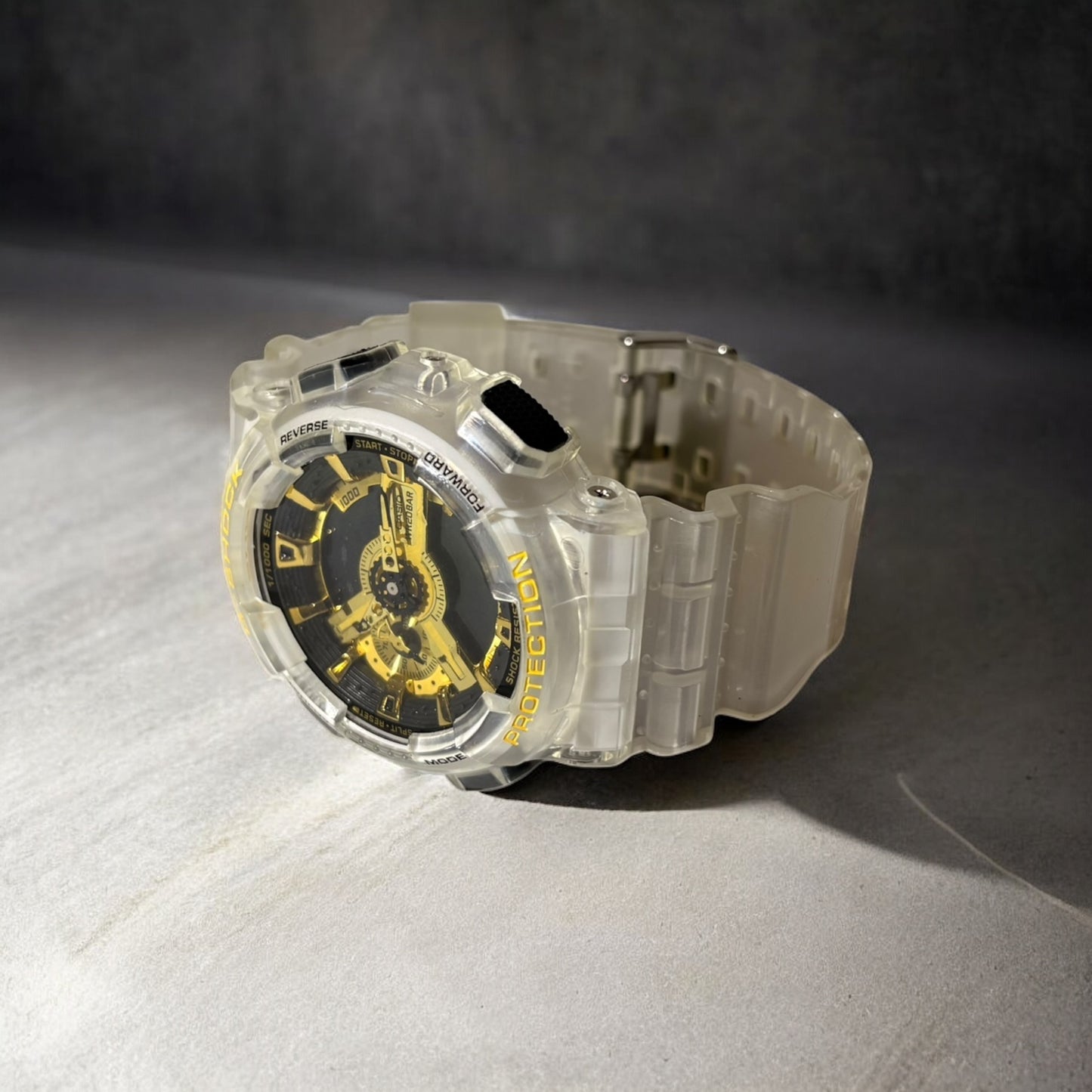 Casio G‑SHOCK GA-110SKE-7A-Transparent Skeleton Gold