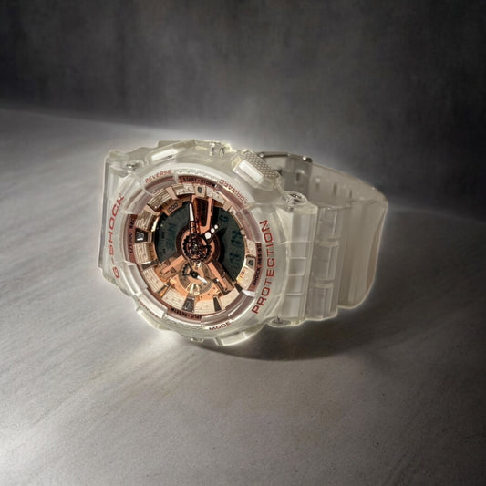 Casio G‑SHOCK GA-110SKE-8A-Transparent Skeleton Rose Gold